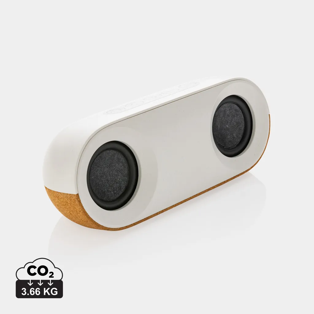 Oregon RCS gerecycled plastic en kurk 10W speaker bruin