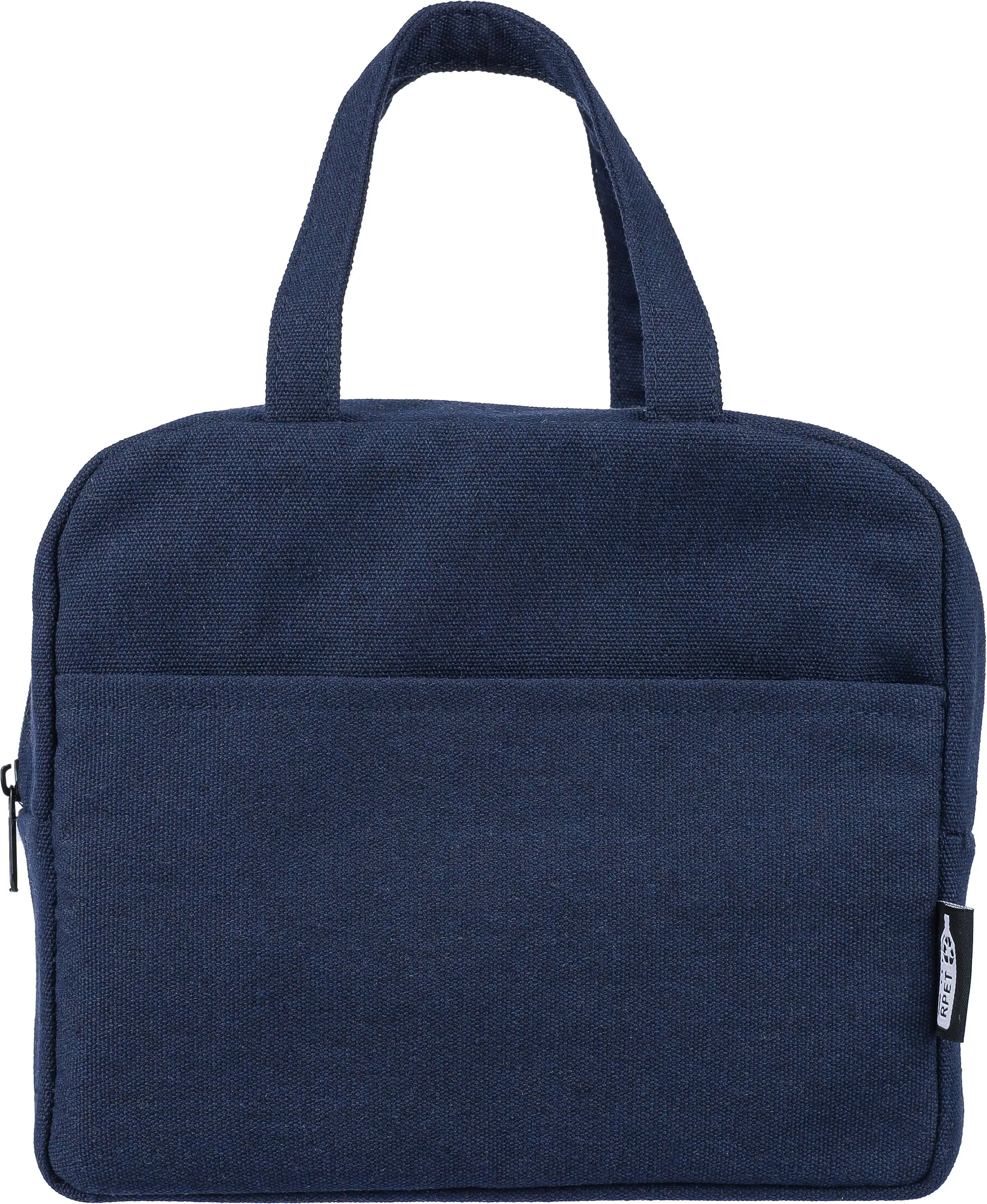 Gerecyclede polycotton (330 gsm) koeltas Elowen blauw