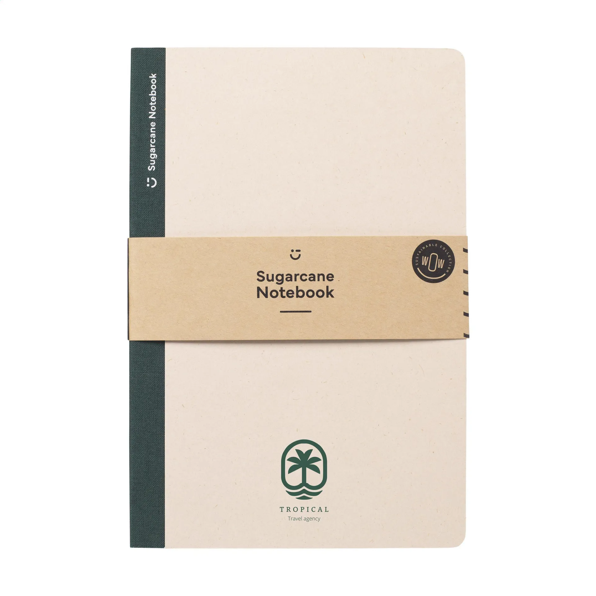 Sugarcane Notebook A5 notitieboek groen