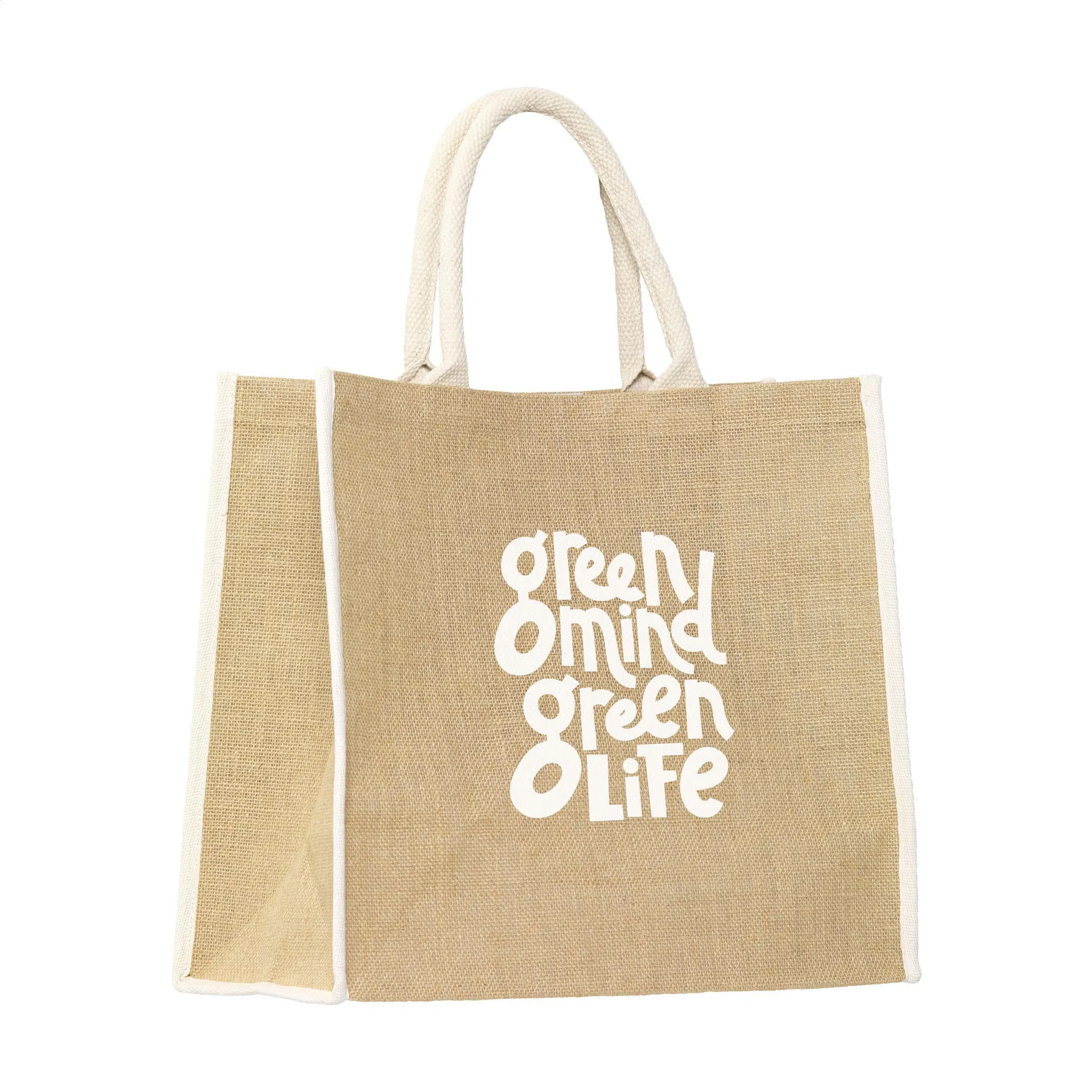 Gerano Jute Shopper winkeltas naturel