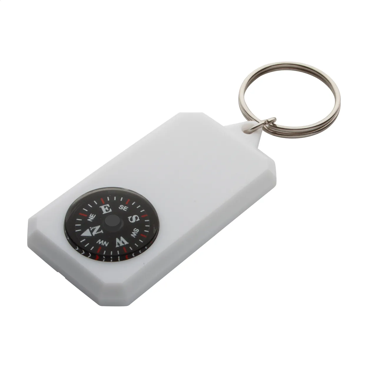 Magellan sleutelhanger met kompas wit