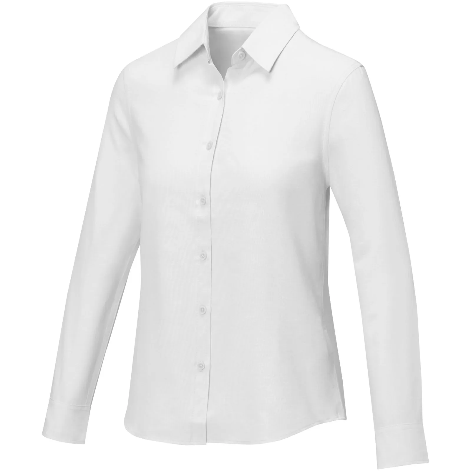 Pollux 130 g/m² damesoverhemd met lange mouwen Wit