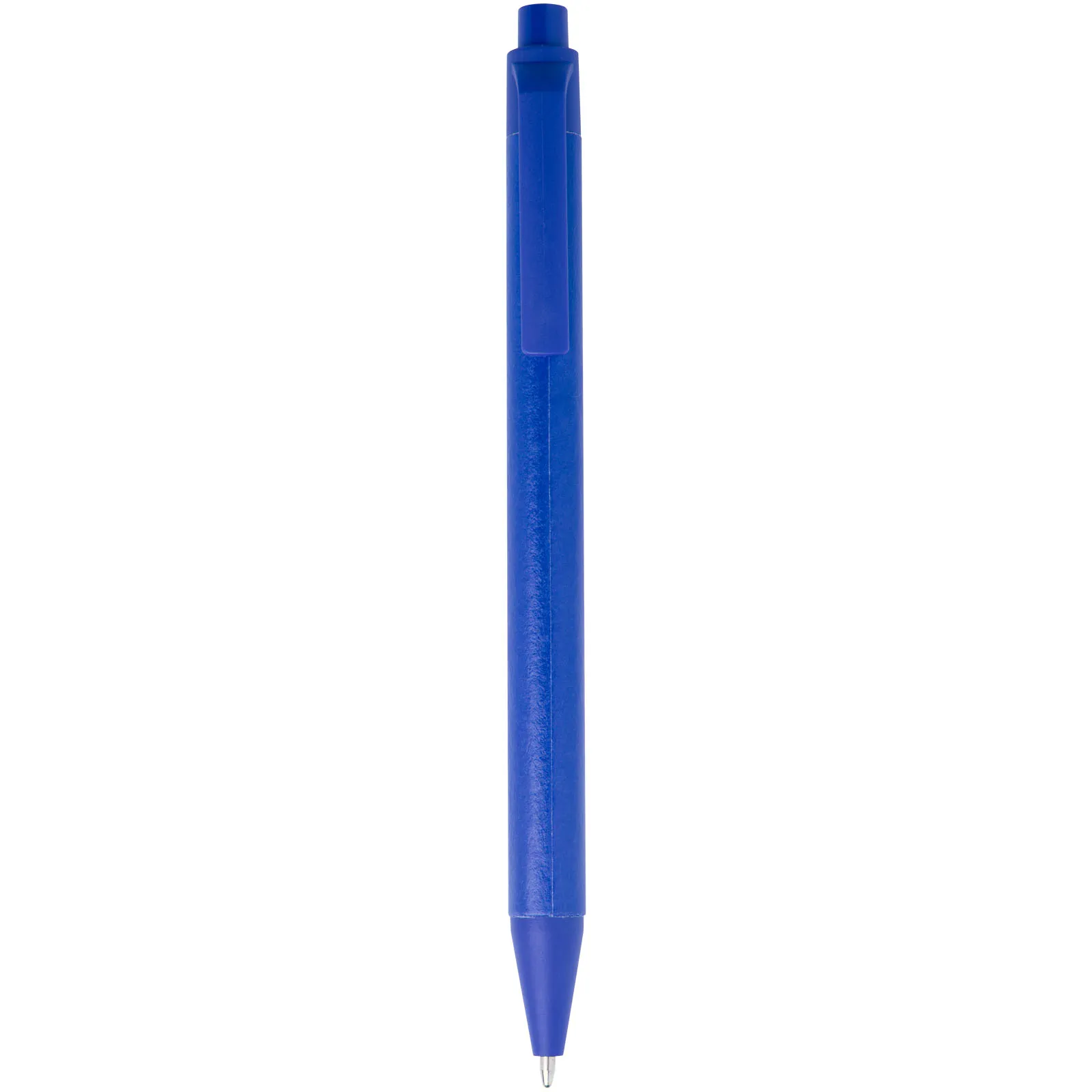 Chartik monochromatische balpen van gerecycled papier met matte afwerking (zwarte inkt) Blauw