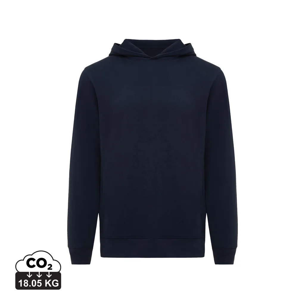 IQONIQ Yengo recycled katoen hoodie met steekzakken donkerblauw