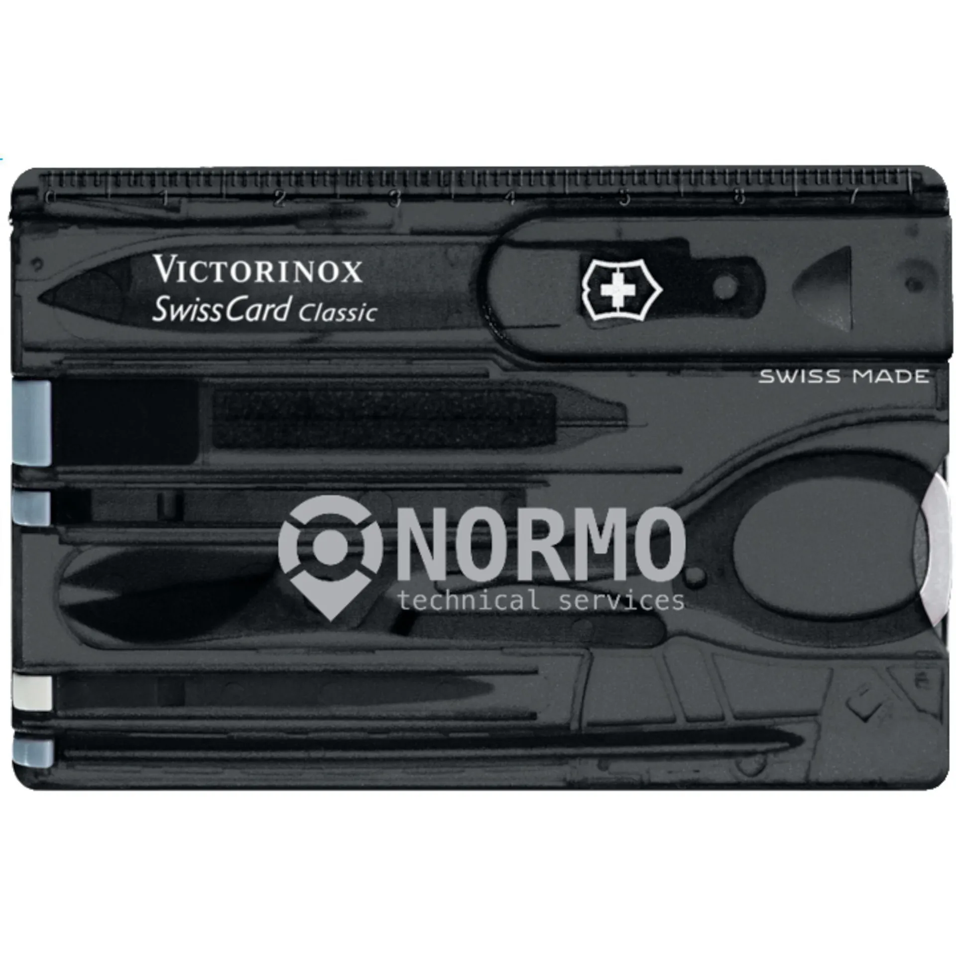 Victorinox Swisscard Classic Multitool transparant zwart