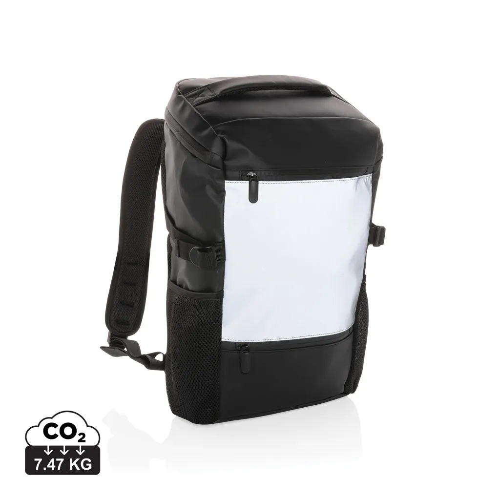 PU high visibility easy access 15.6" laptoprugzak zwart