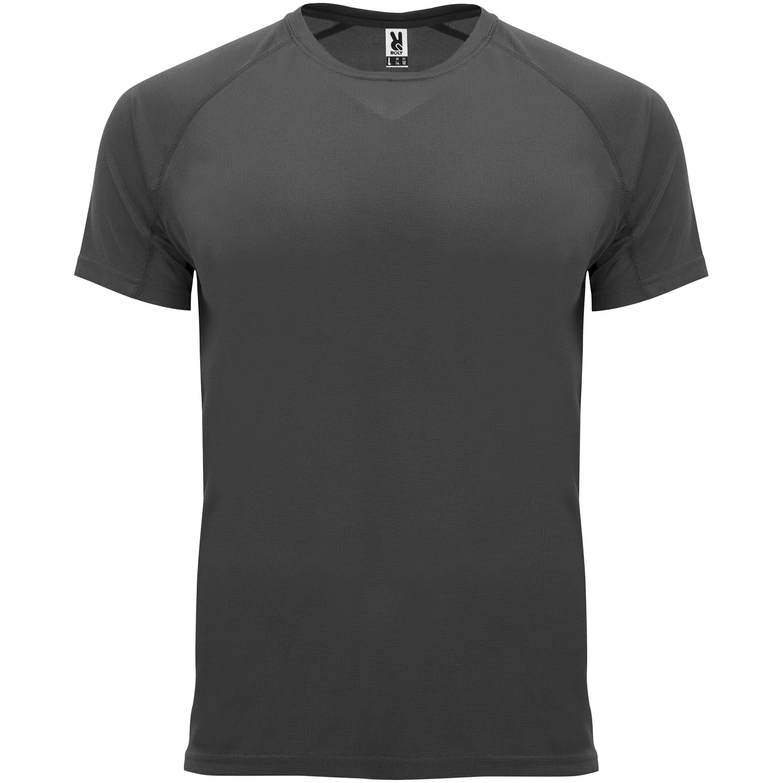 Bahrain 135 g/m² sportshirt met korte mouwen voor kinderen Donkerlood