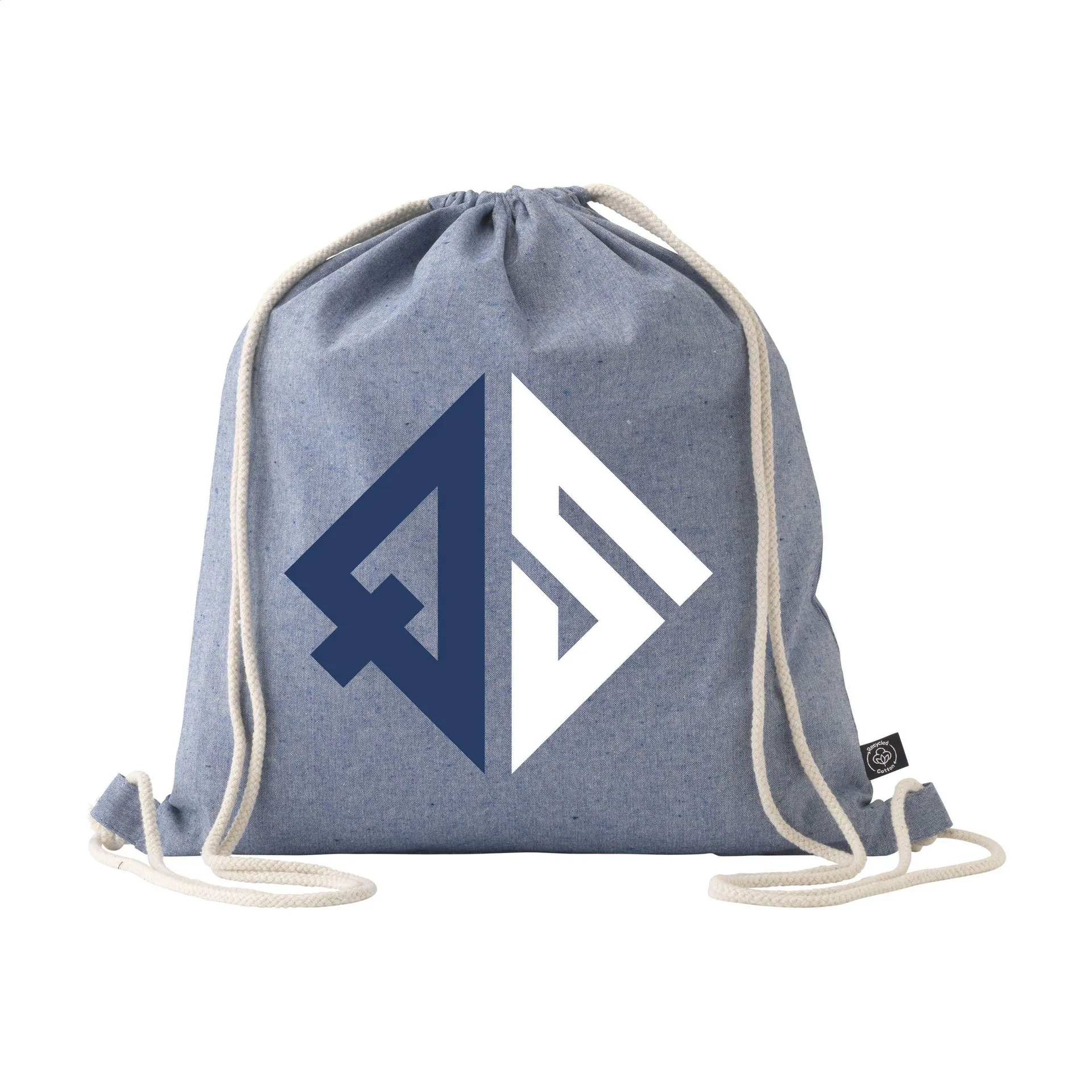 GRS Recycled Cotton PromoBag (180 g/m²) rugzak blauw