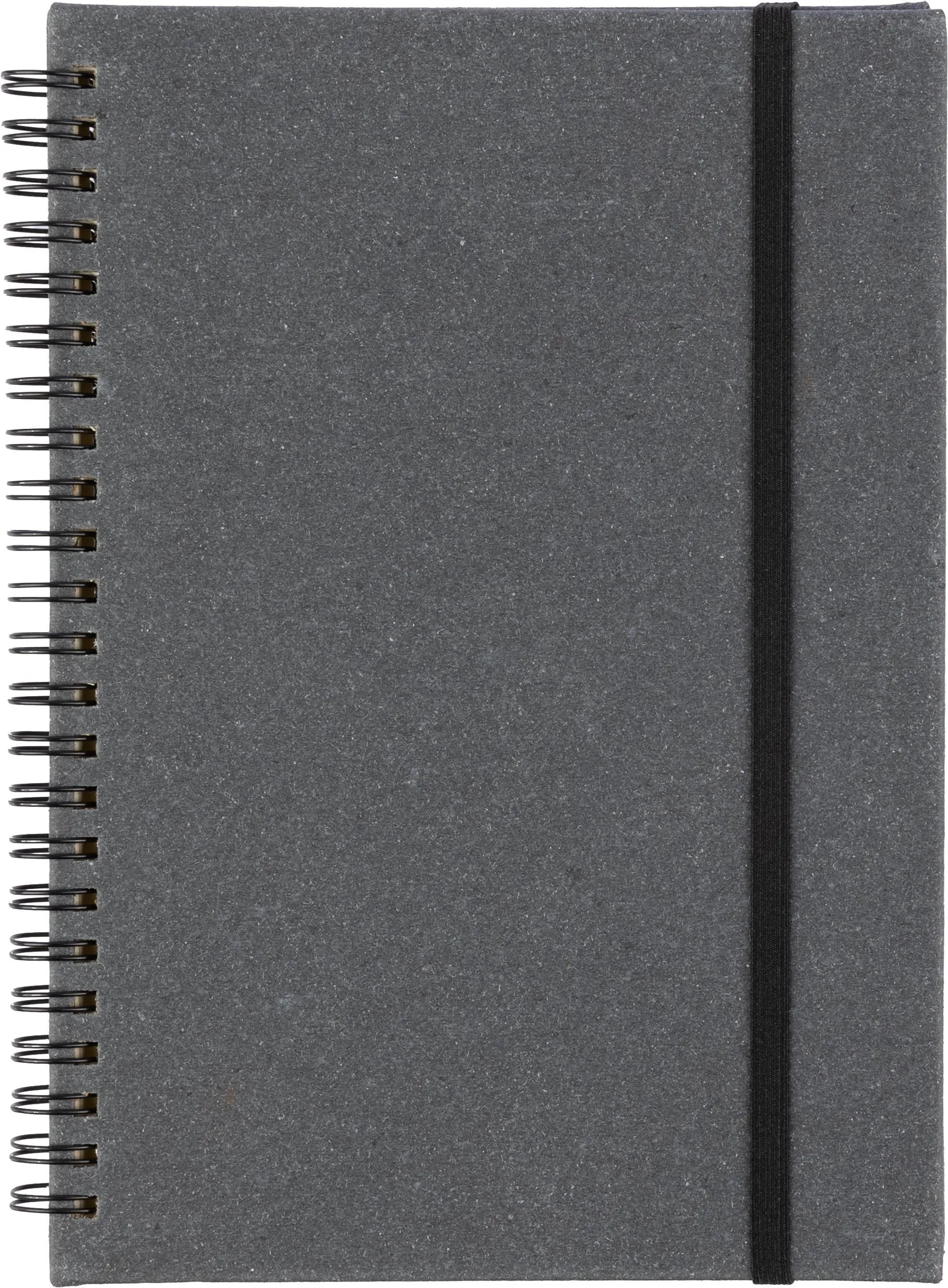 Gerecycled leren notitieboek A5 Egon Original zwart