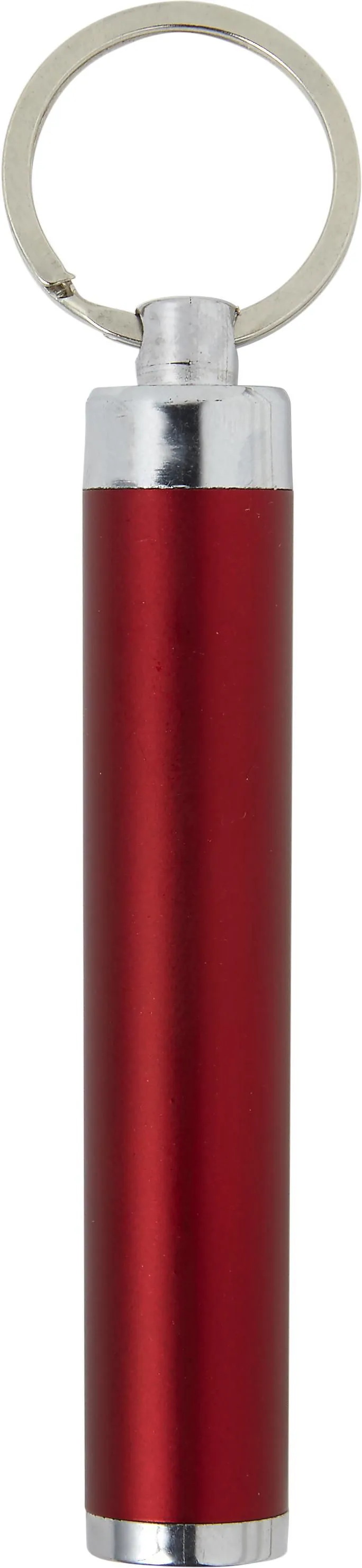 Sleutelhanger met zaklamp Zola rood