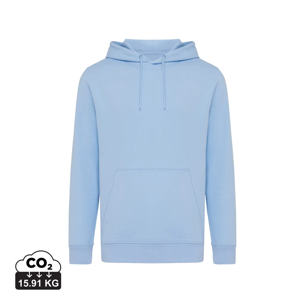 IQONIQ Rila lichtgewicht gerecycled katoen hoodie sky blue
