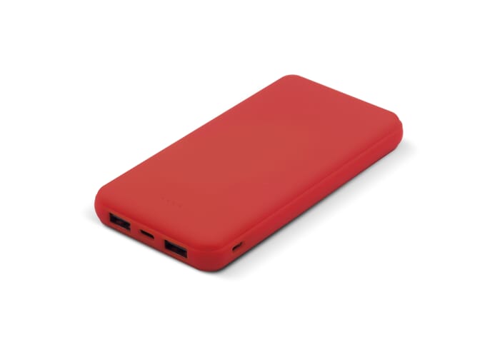 Elite Rubberized Powerbank 8000mAh Rood