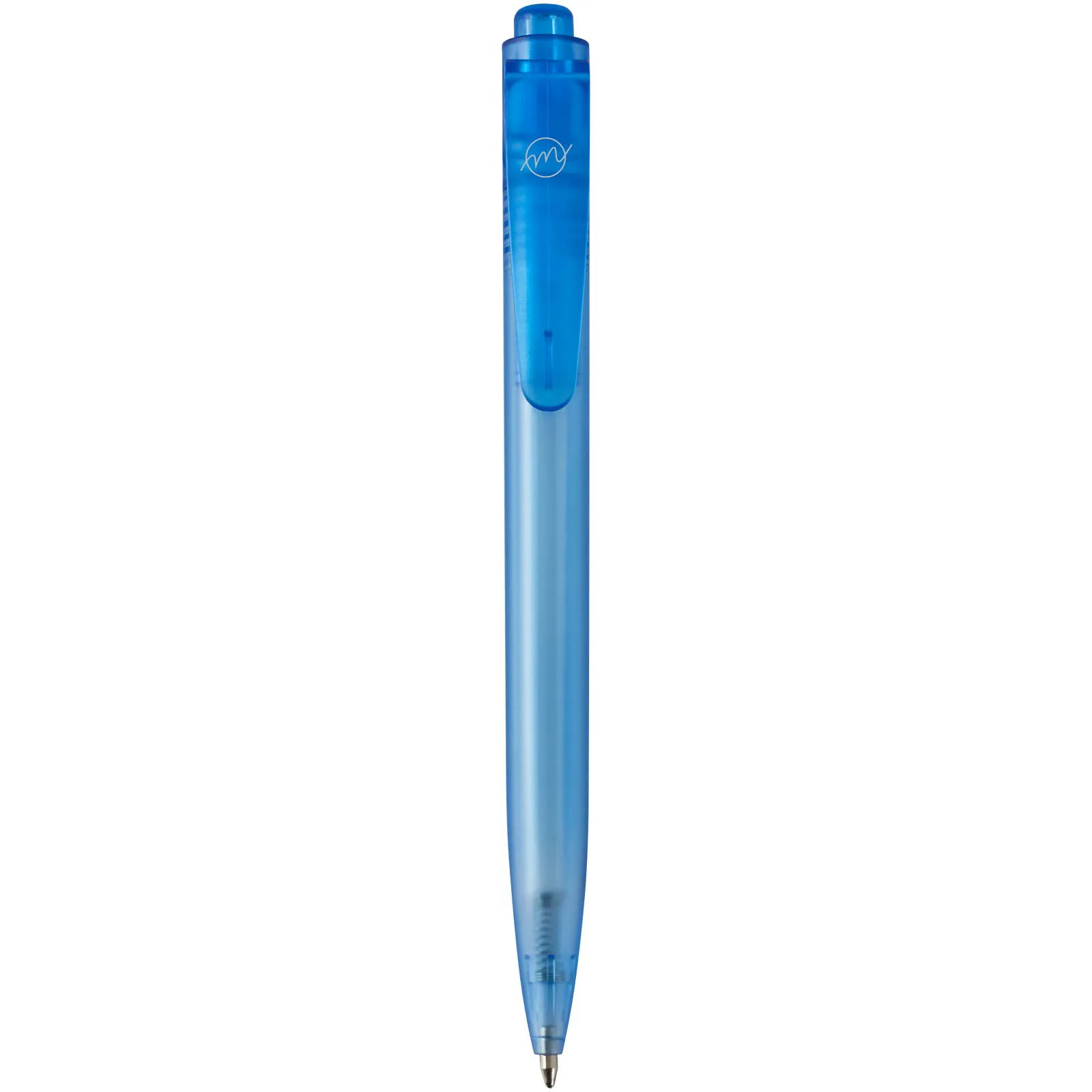 Thalaasa balpen van ocean bound plastic (zwarte inkt) Blauw