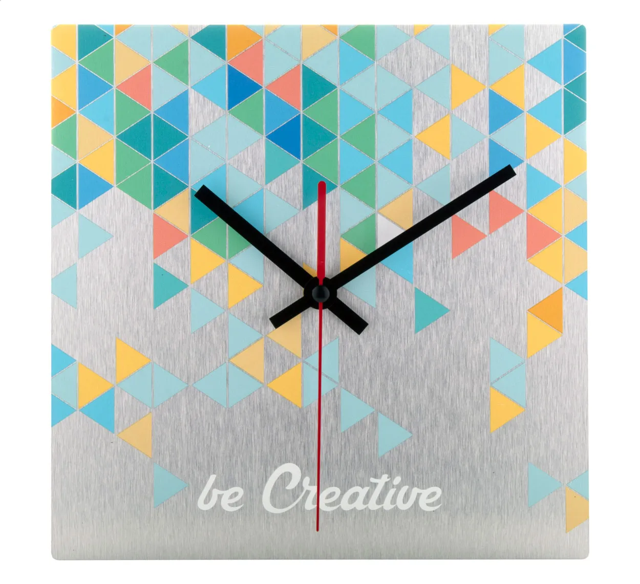 BeTime Alu B custom made wandklok zilver