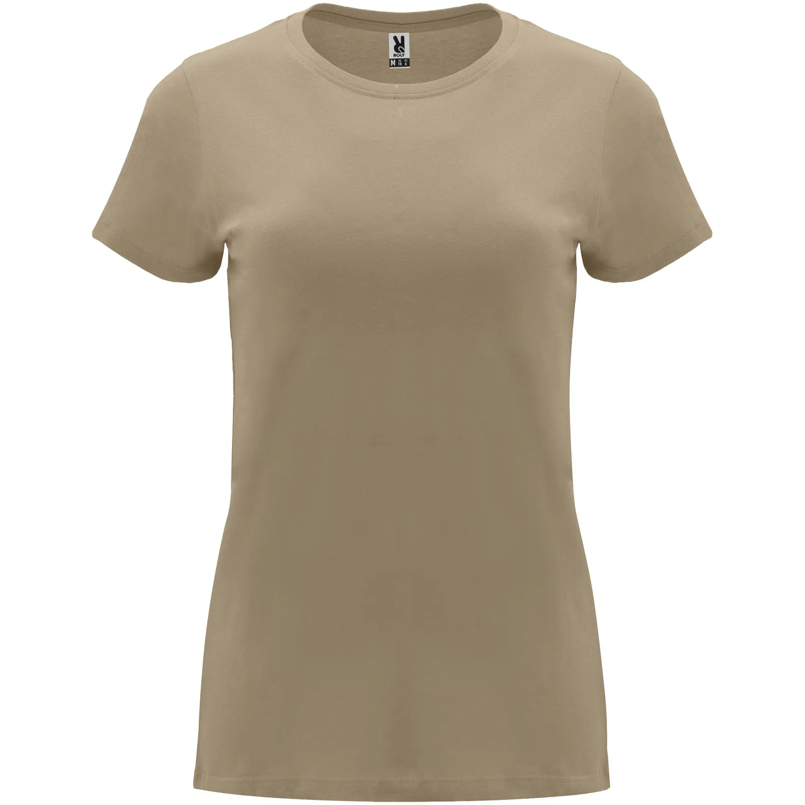 Capri 170 g/m² damesshirt met korte mouwen Zand