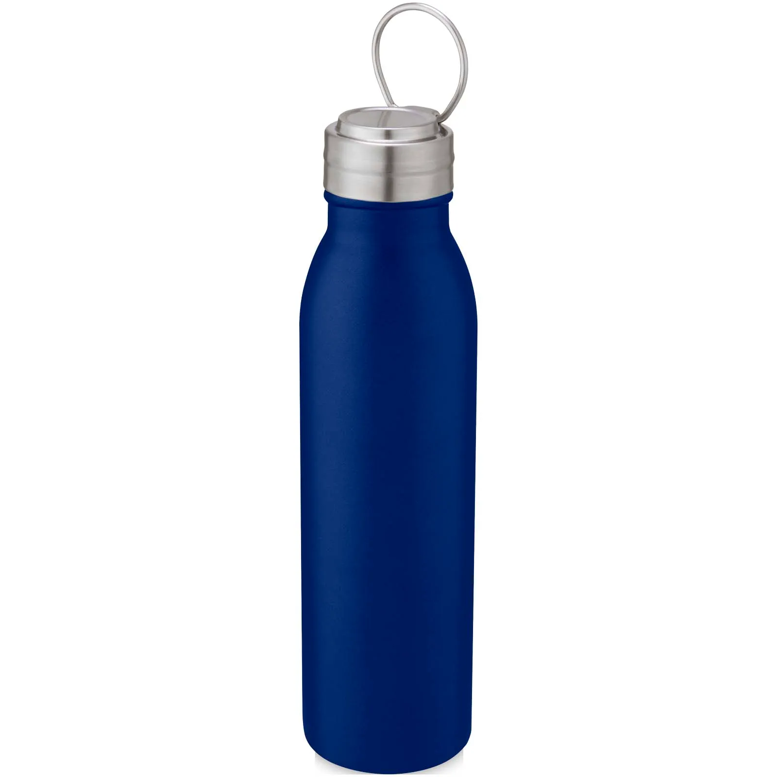 Harper 700 ml roestvrijstalen drinkfles met metalen lus Middenblauw