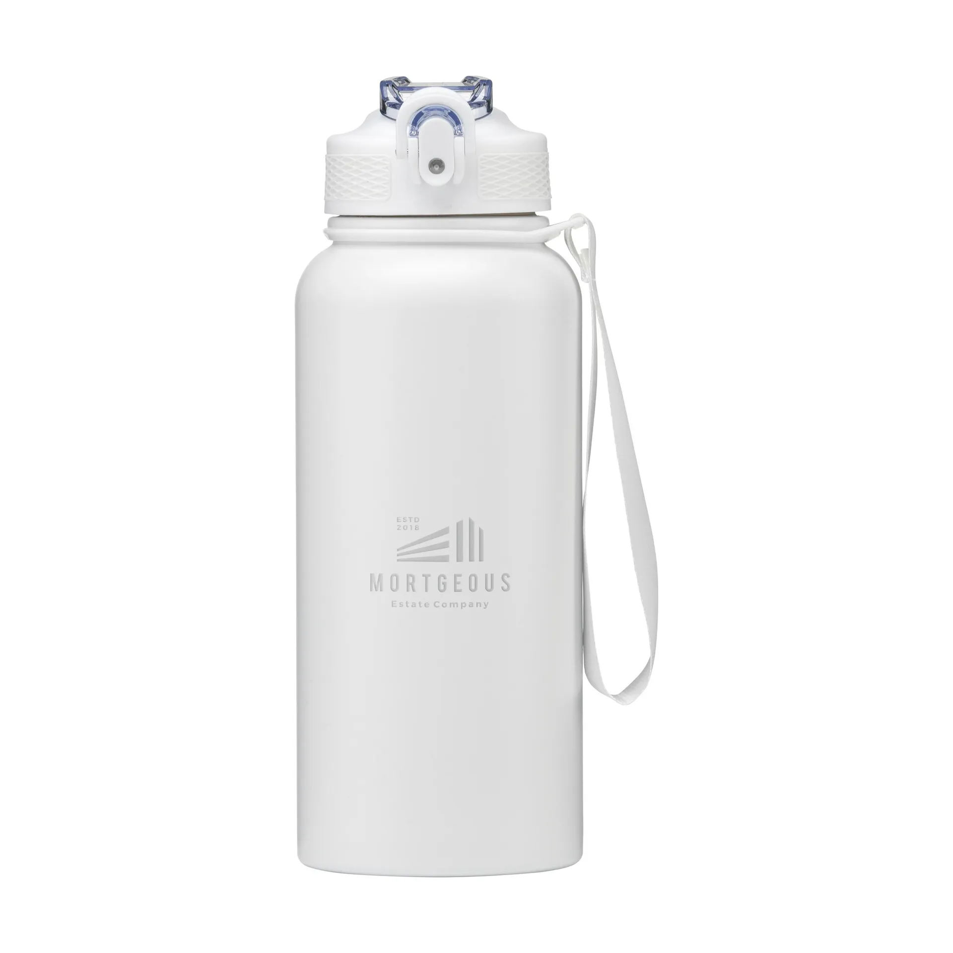 AquaSteel XL Wide RCS Recycled Water Bottle 900 ml wit