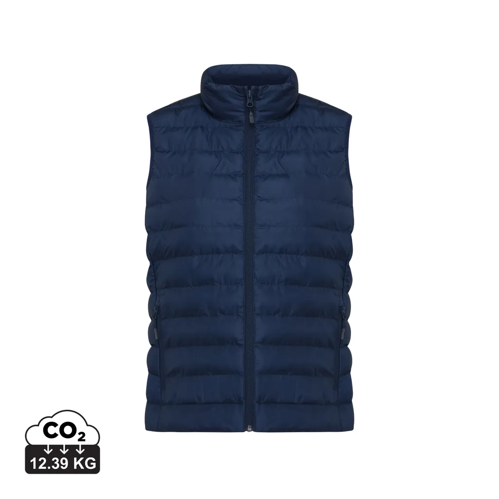 IQONIQ Meru dames gerecycled polyester bodywarmer donkerblauw
