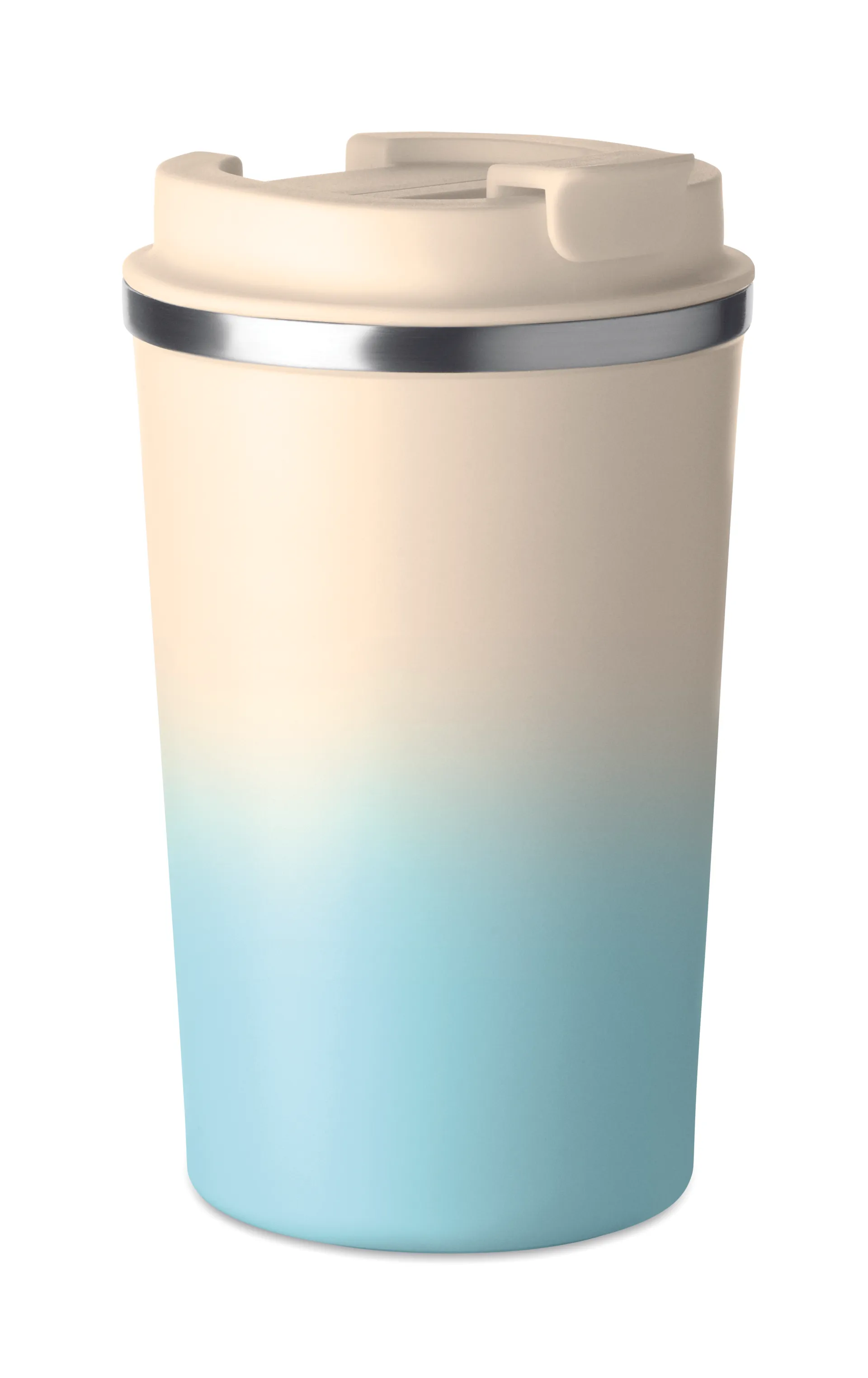 Dubbelwandige beker 350ml Babyblauw