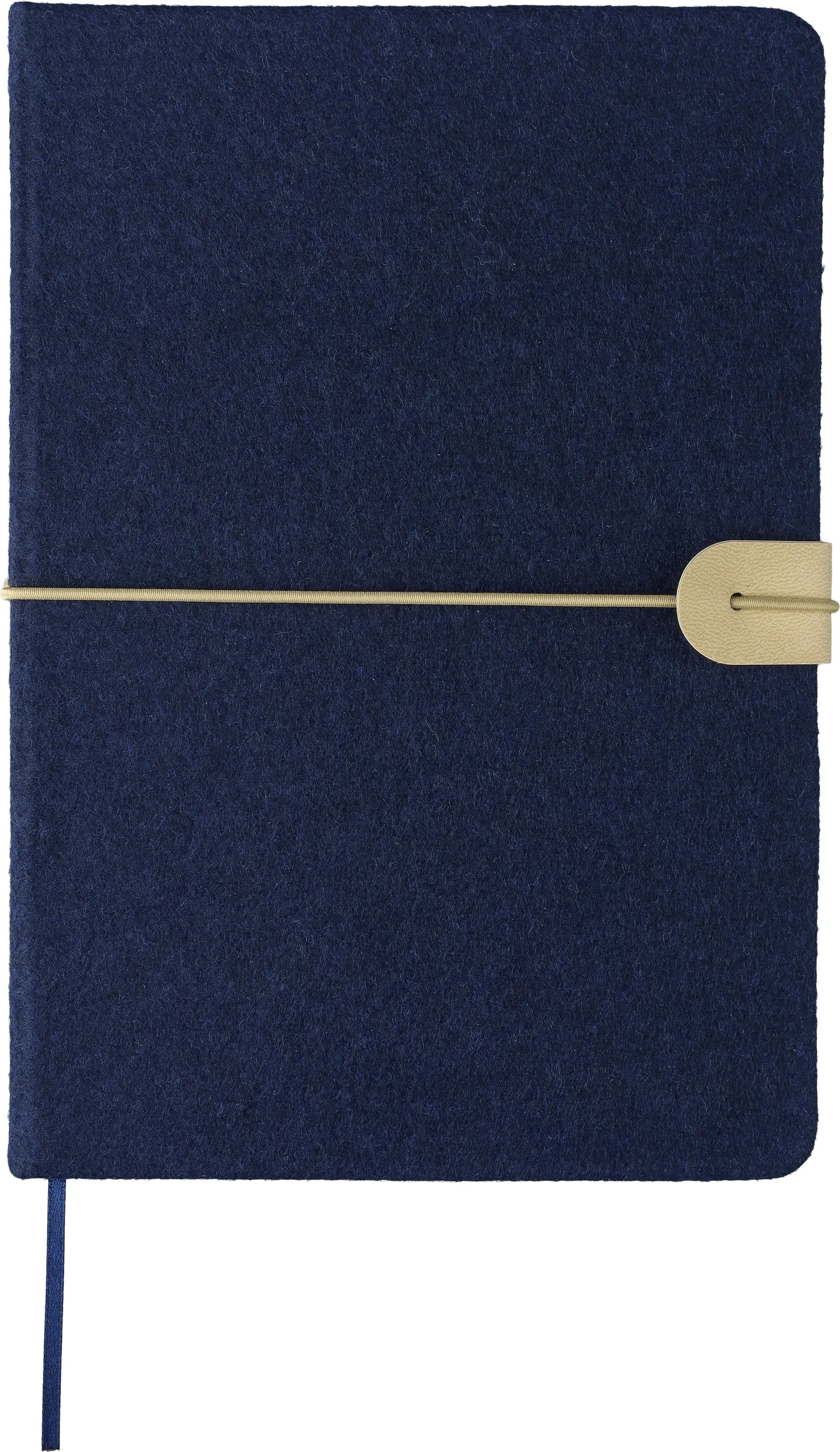 Gerecycled vilt notitieboek (A5) Dario Original blauw