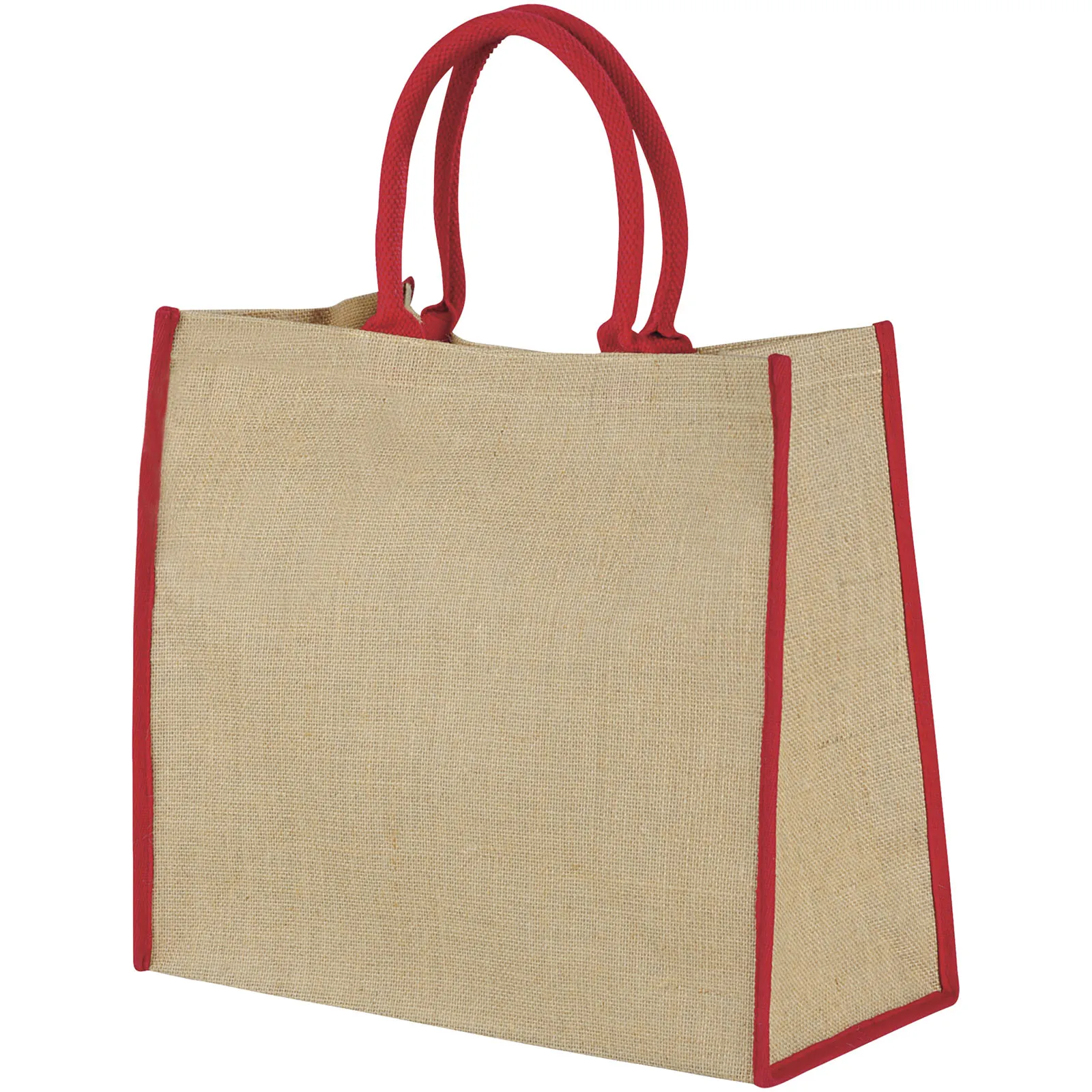 Harry jute draagtas met gekleurde accenten 25L Natuur