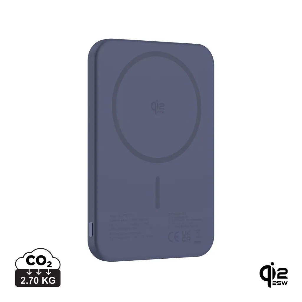 Urban Vitamin Pomona 5000mAh Qi2.2 25W magnetische powerbank blauw