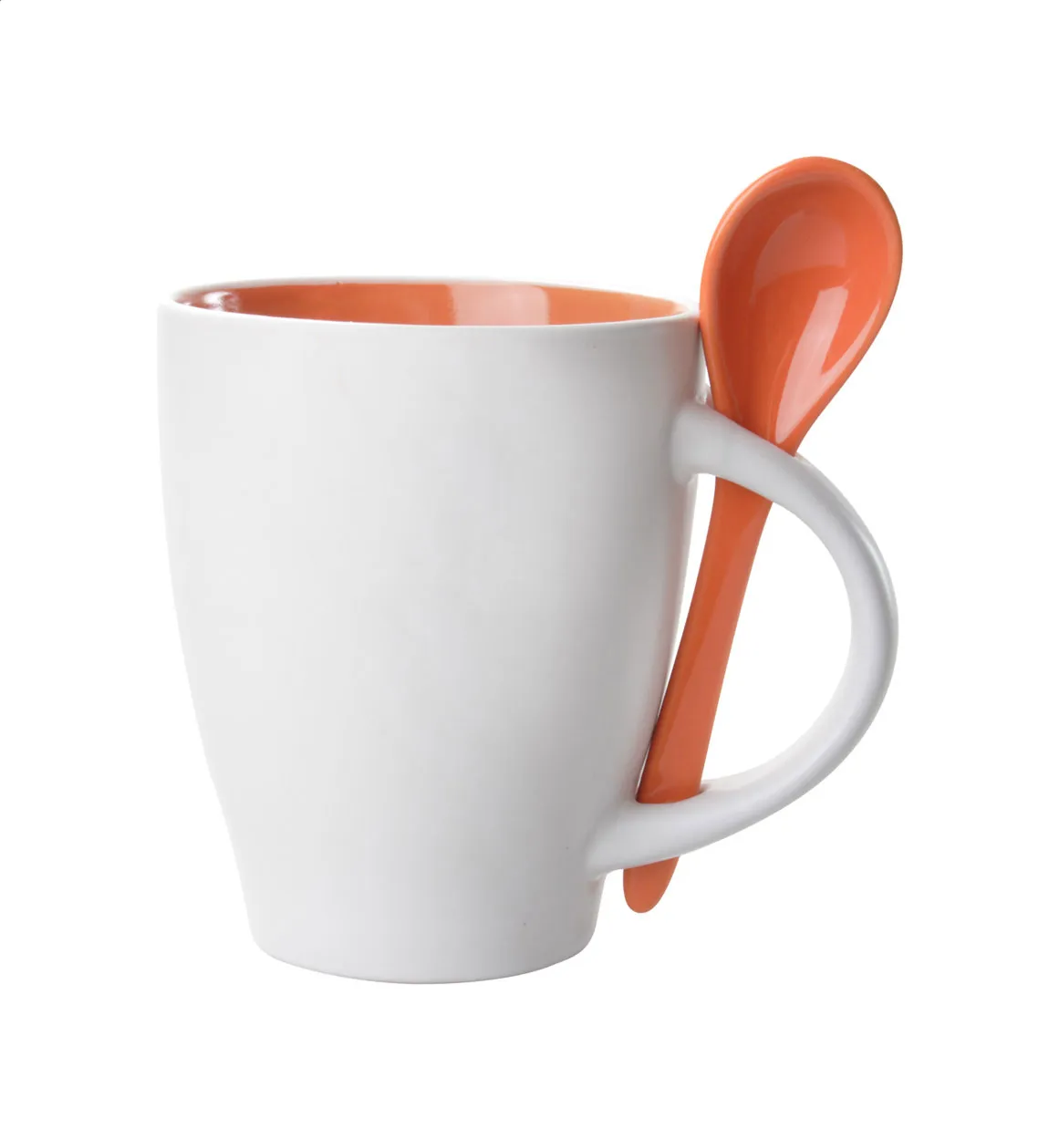 Spoon mok oranje