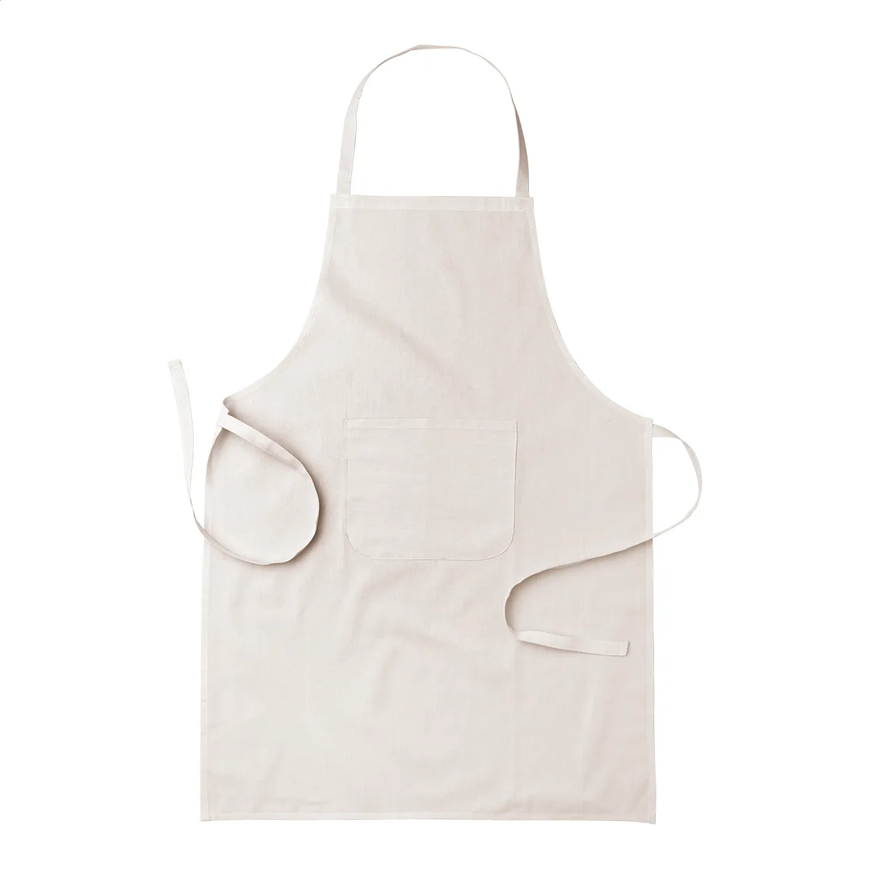 Crudo katoenen schort beige