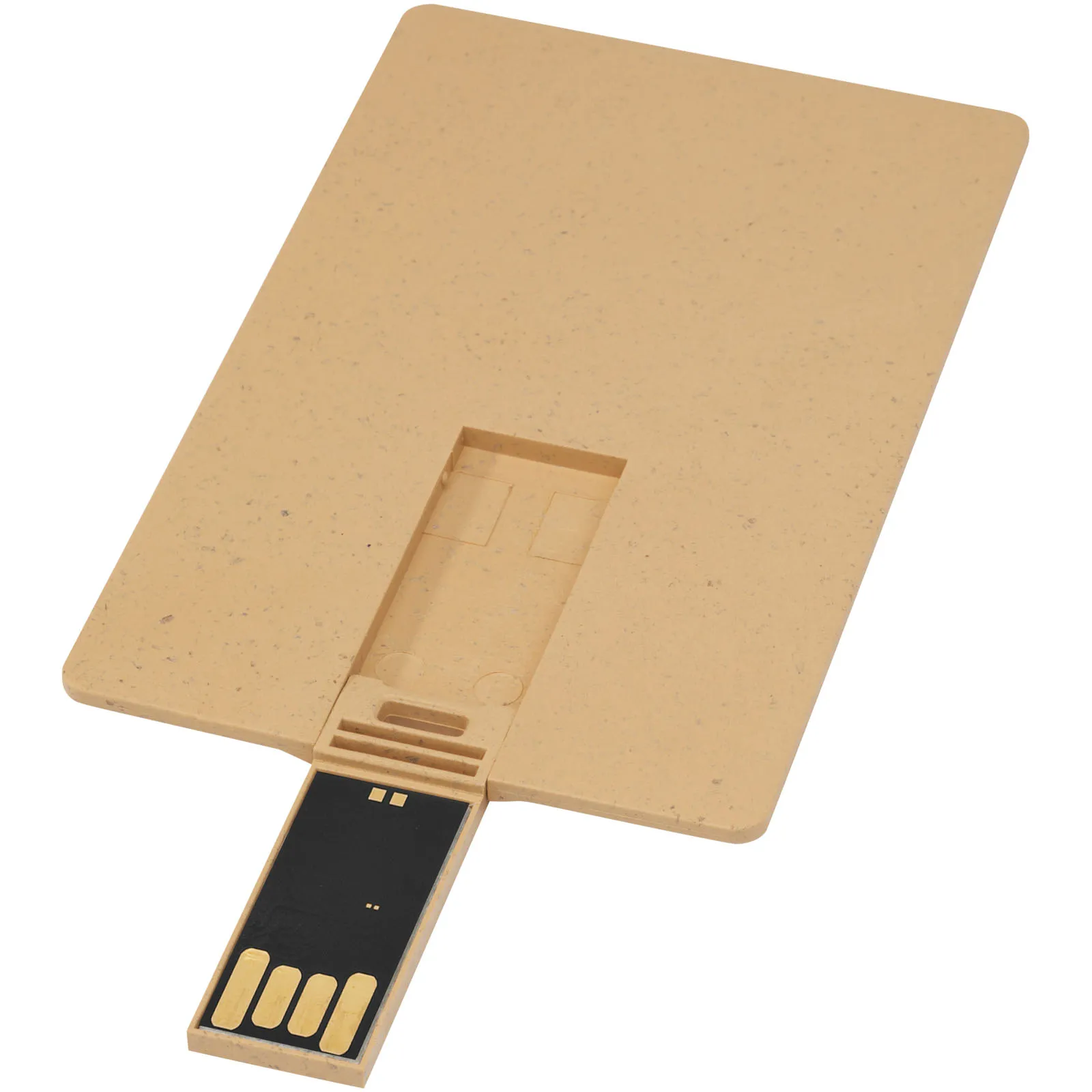 Rechthoekige afbreekbare creditcard USB Kraftbruin
