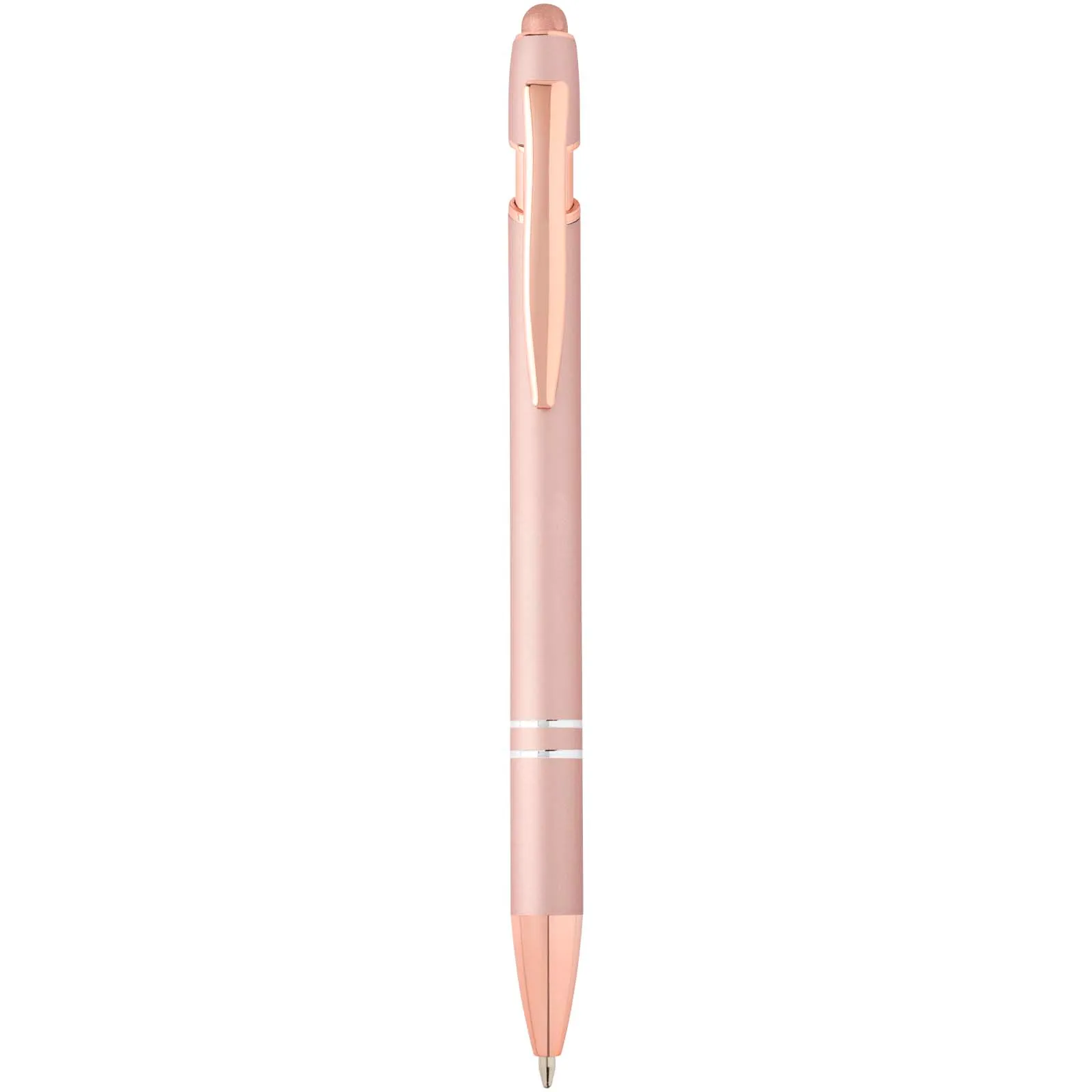 Nanna balpen met roségouden afwerking (blauwe inkt)