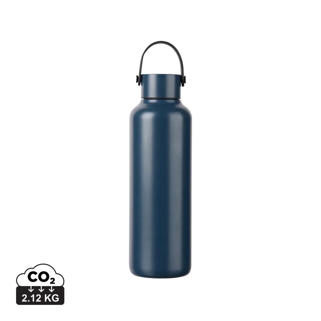 VINGA Baltimore RCS recycled SS fles 600 ML donkerblauw