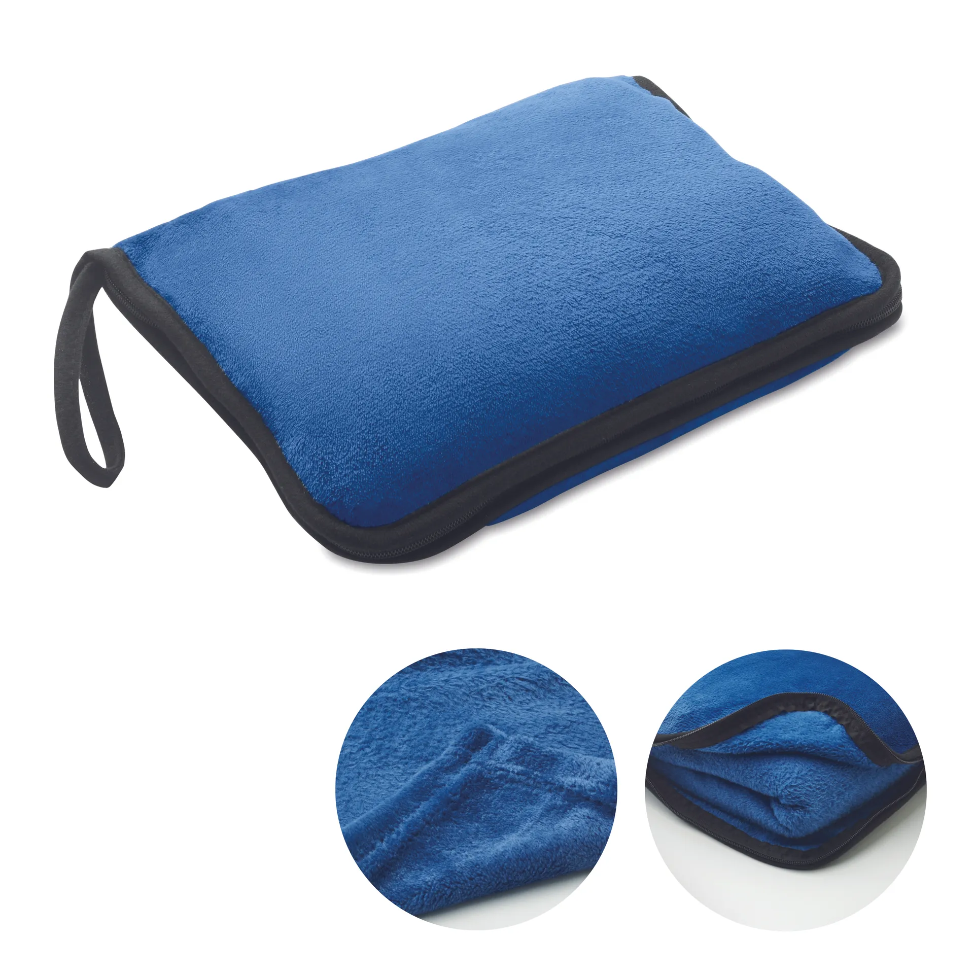 2-in-1 reisdeken set Blauw