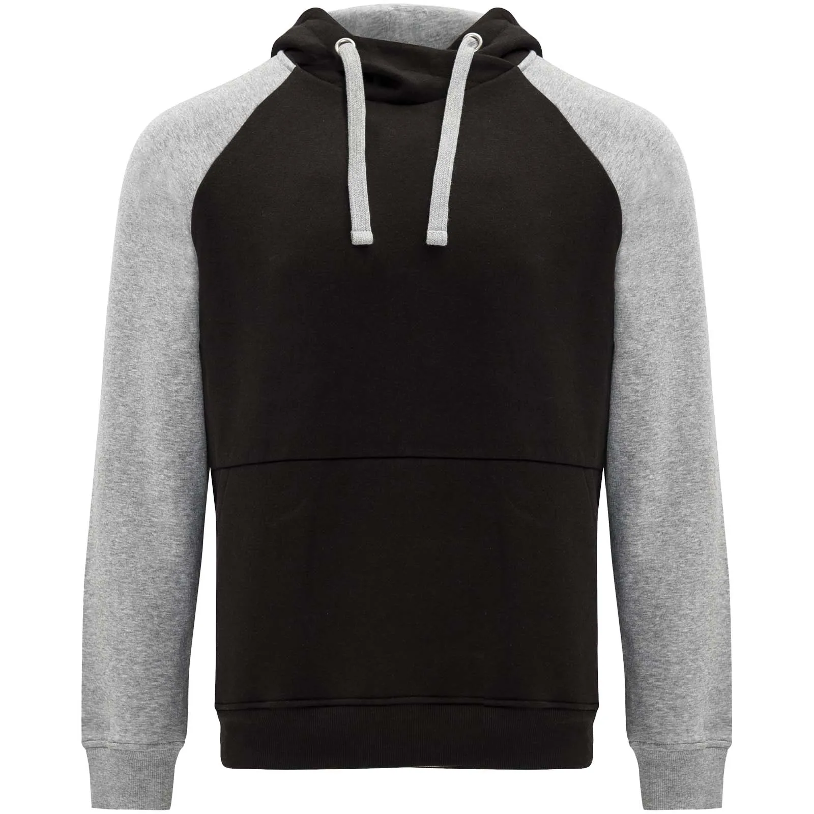 Badet 280 g/m² unisex tweekleurige hoodie Zwart