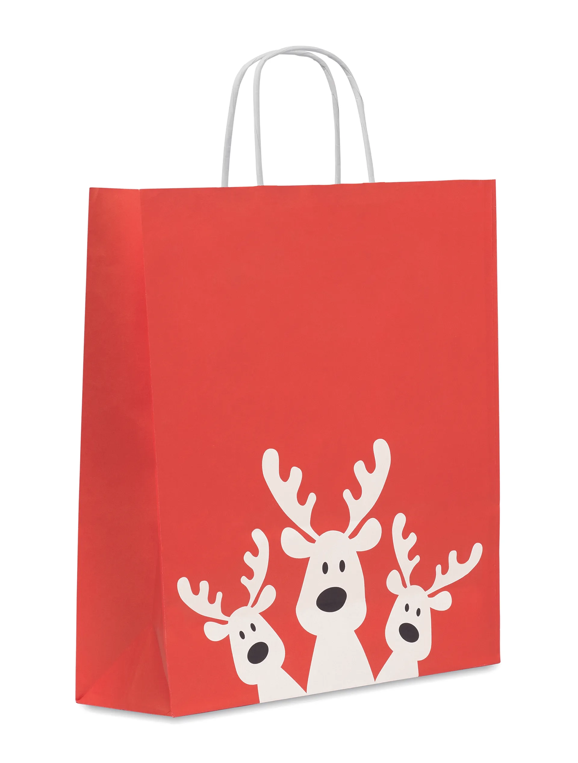 Papieren geschenkzakje (L) Rood
