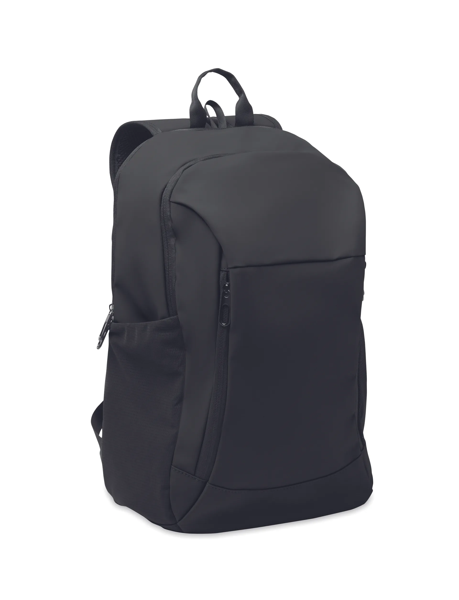 15" zachte PU laptop rugzak Zwart
