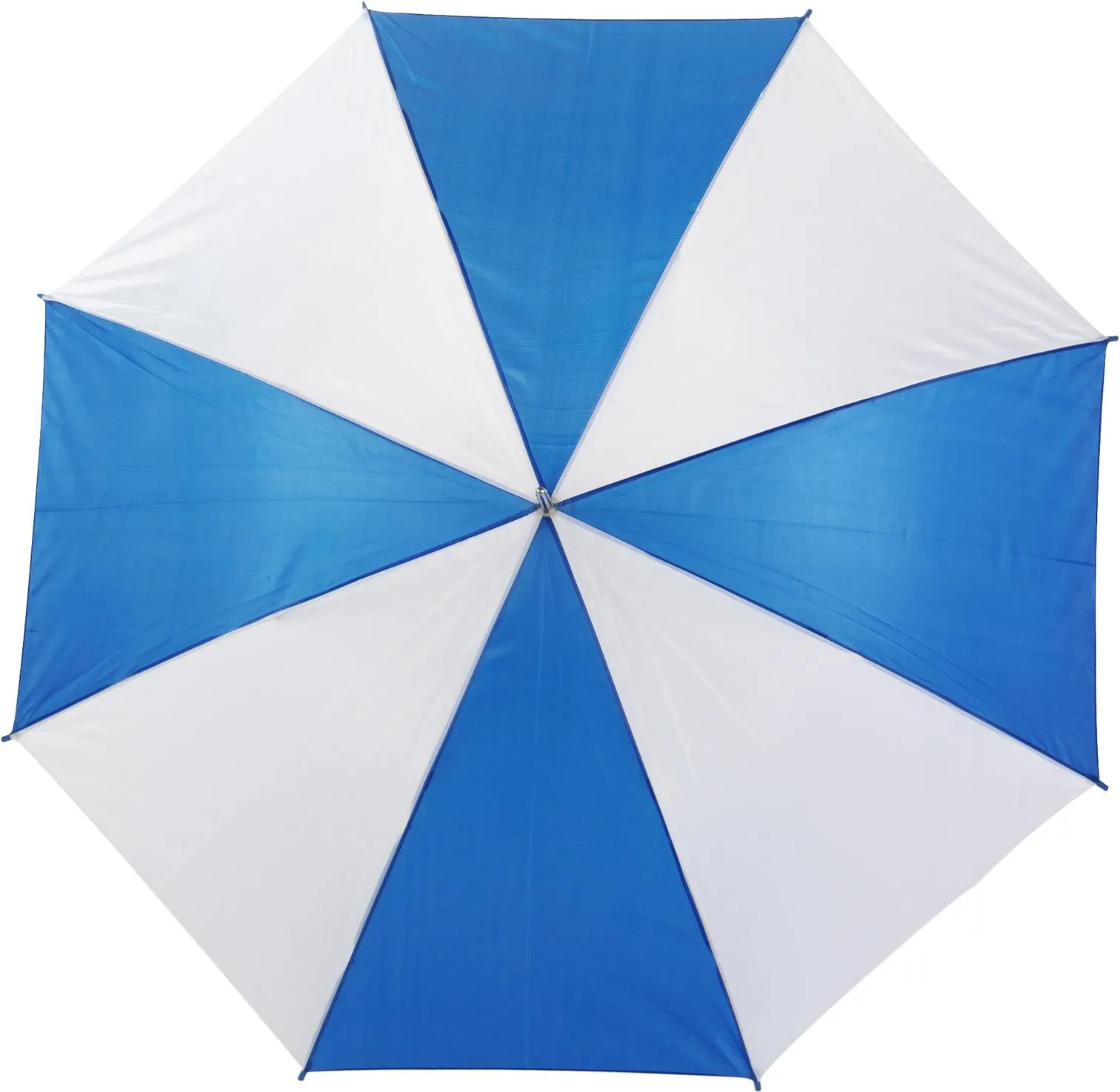 Polyester (190T) paraplu Russell blauw/wit