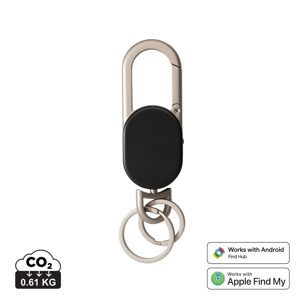 Keyfinder Dual keychain met wereldwijd lokaliseren zwart