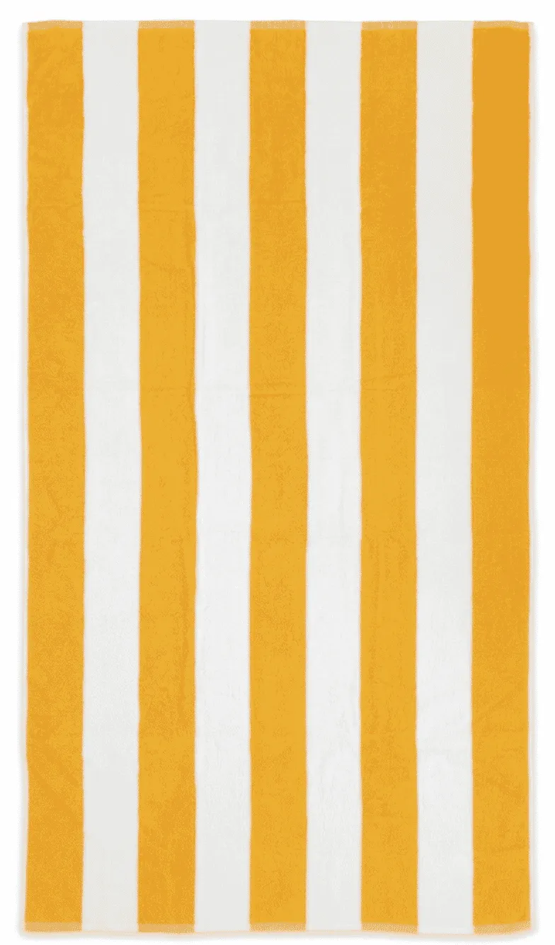 Sophie Muval strandhanddoek 180x100 cm, 450 gr/m² Donker Geel