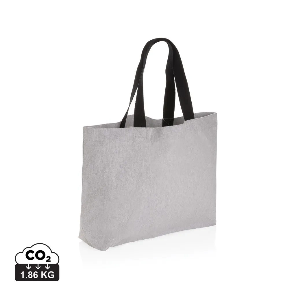 Impact Aware™ recycled canvas XL draagtas 240gsm ongeverfd grijs