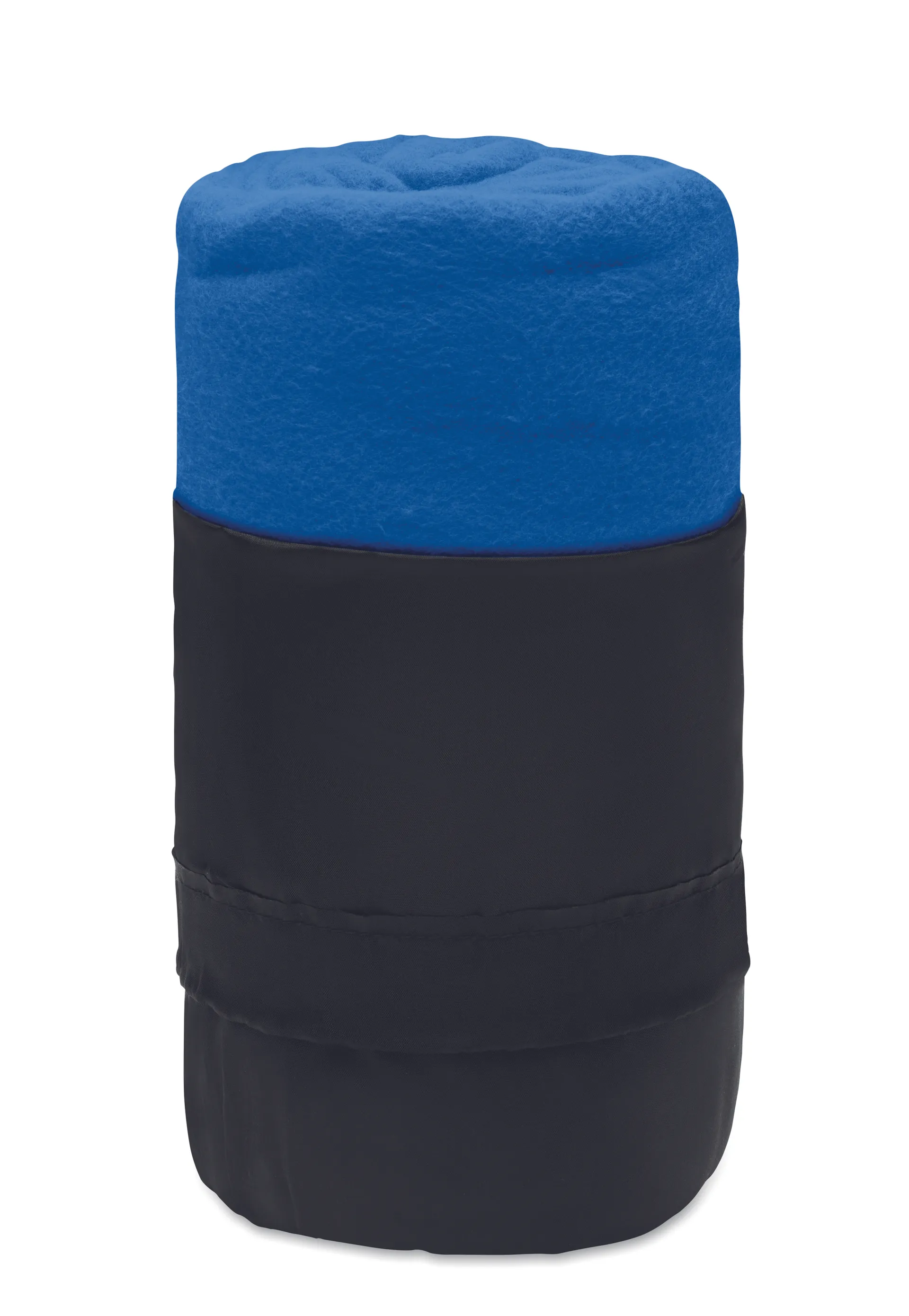 Royalblauwe RPET fleece reisdeken
