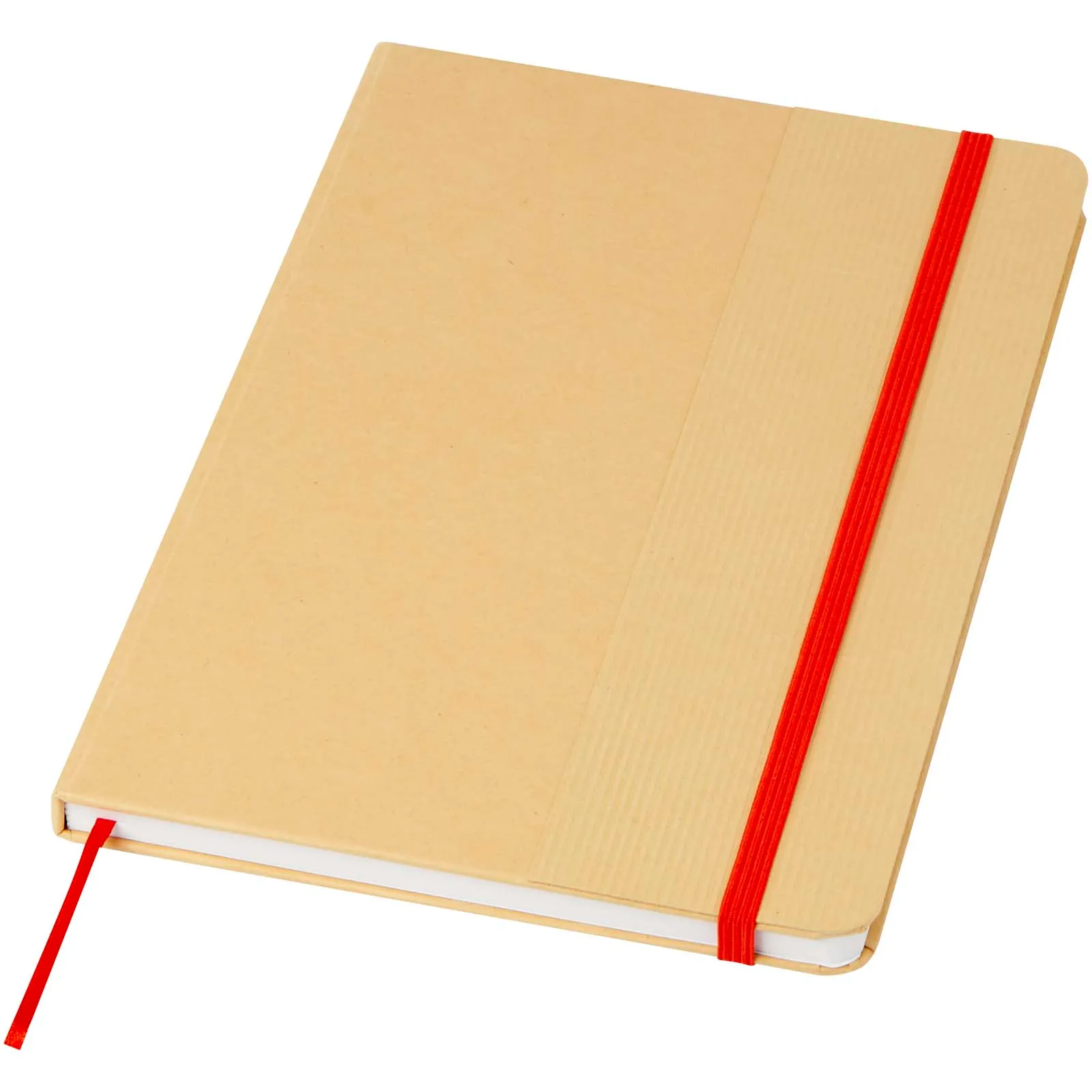 Nelida A5 notitieboek met harde kaft van gerecycled karton Rood
