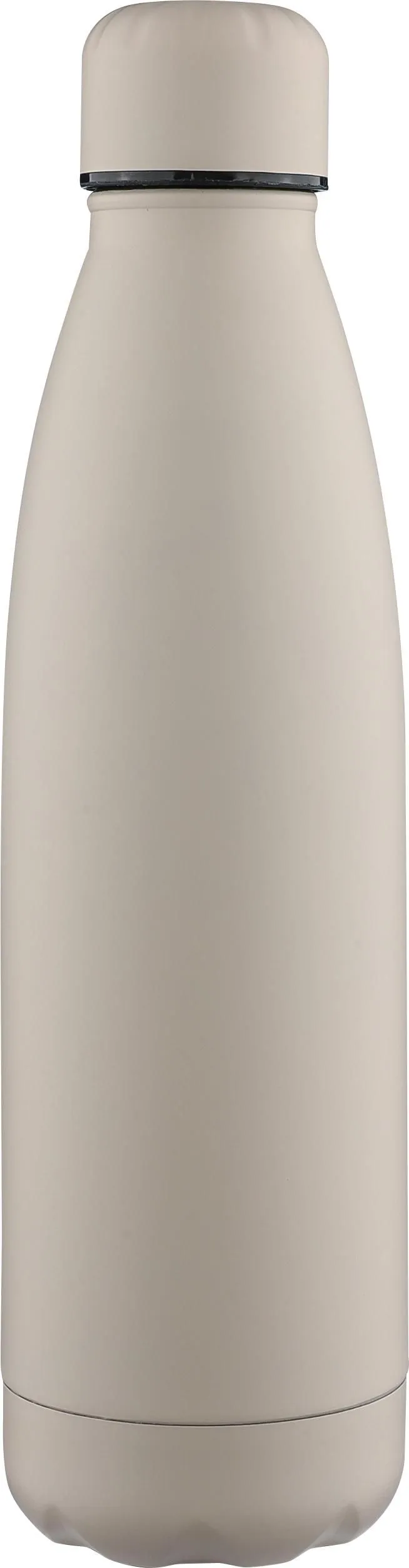 Gerecyclede dubbelwandige drinkfles 500 ml Sunny beige