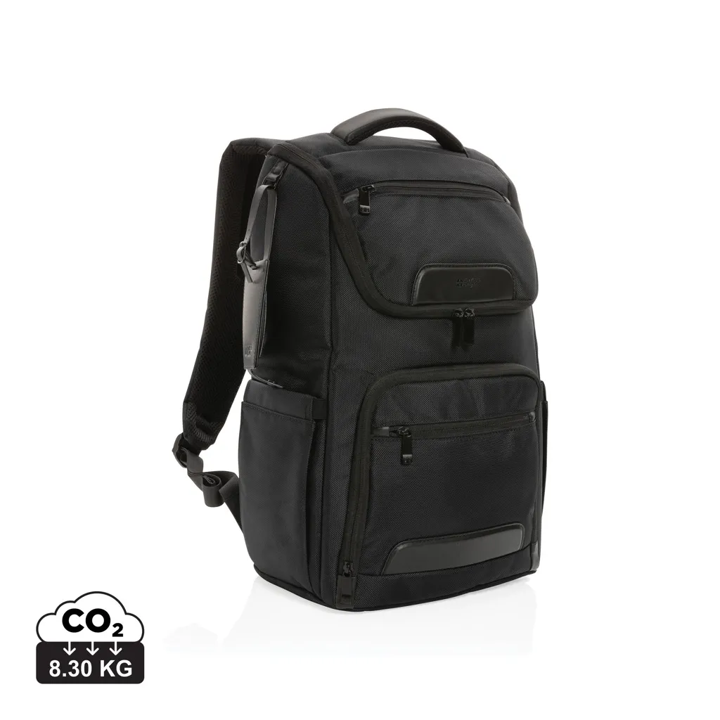 Swiss Peak AWARE™ RPET Voyager 15.6" laptop rugzak zwart