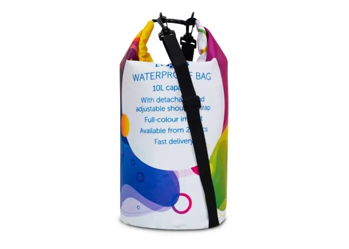 Custom-made waterwerende tas 10L IPX5 Wit/transparant