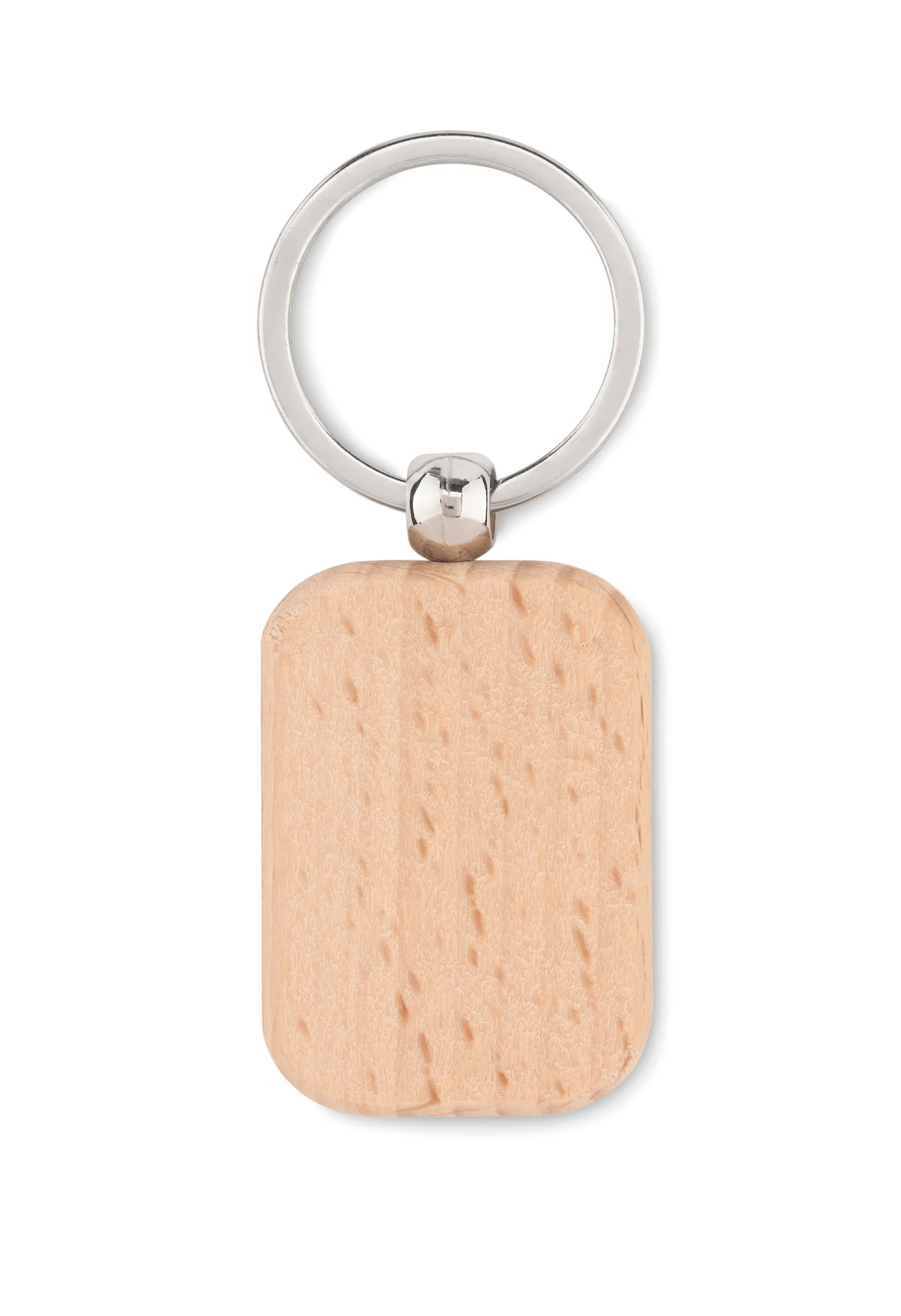 Houten sleutelhanger rechthoek