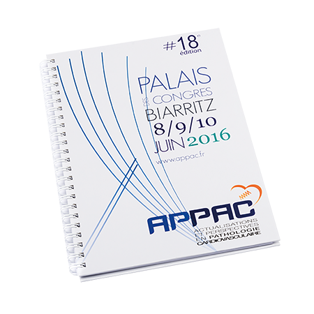 Hardcover notebook Wire-O A5 80 vel