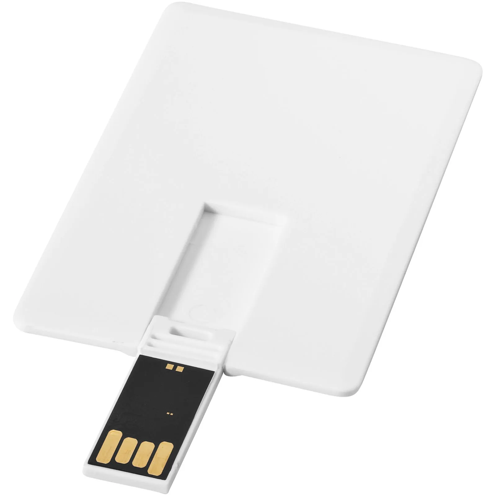 Slim creditcard-vormige USB 2GB Wit