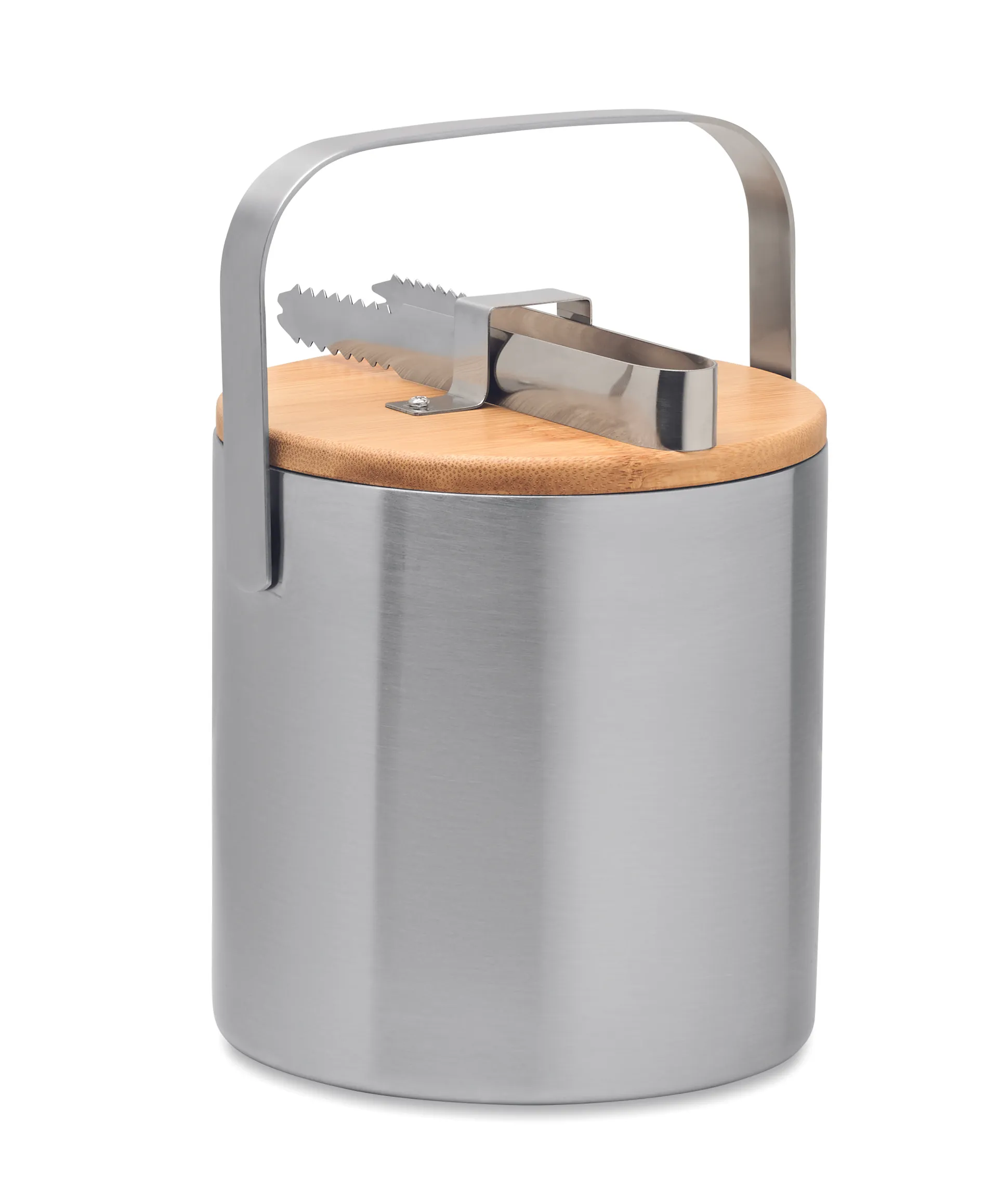 Dubbelwandige 1.2L ijsemmer Mat Zilver