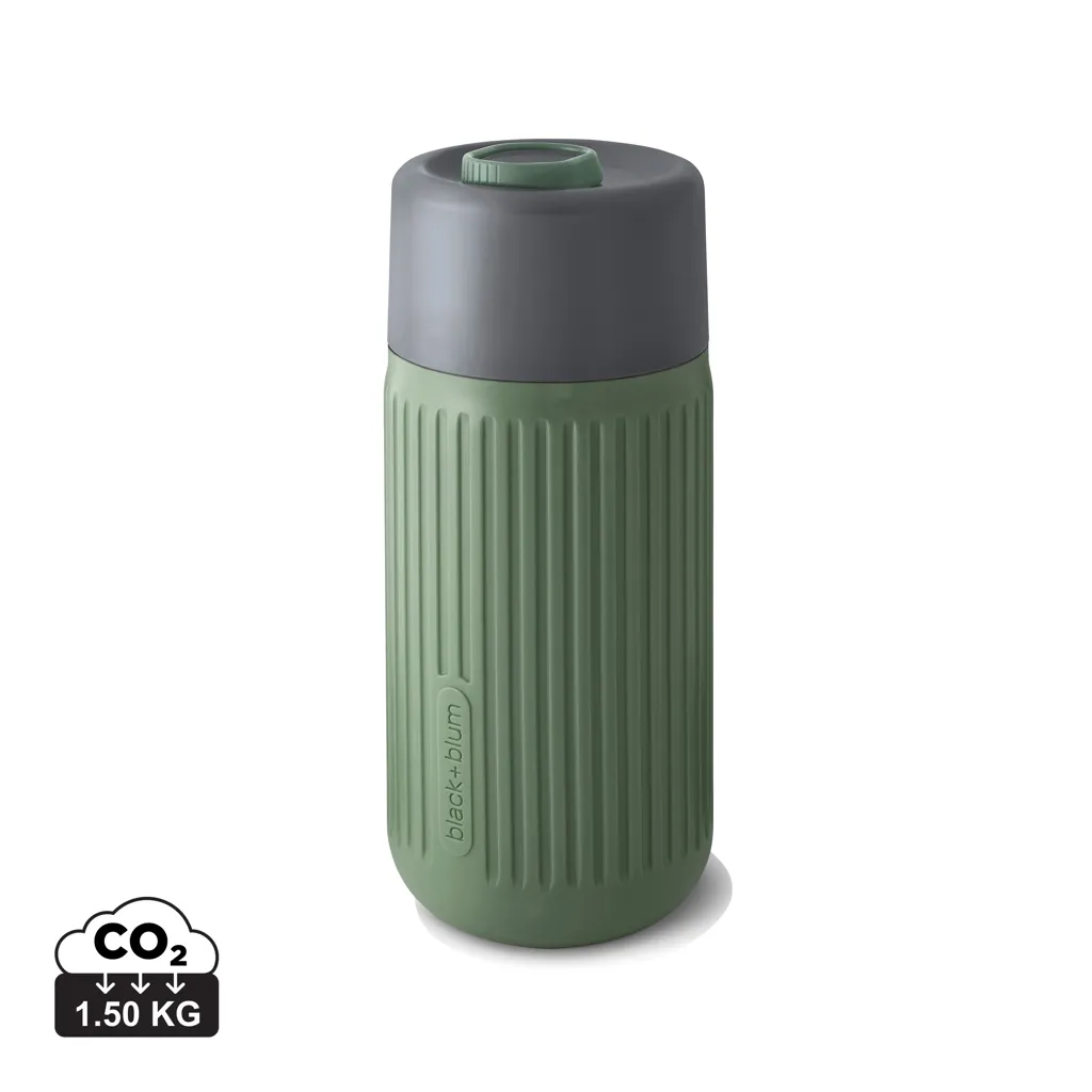 Black+Blum Travel Cup Glas 340ML olijfgroen