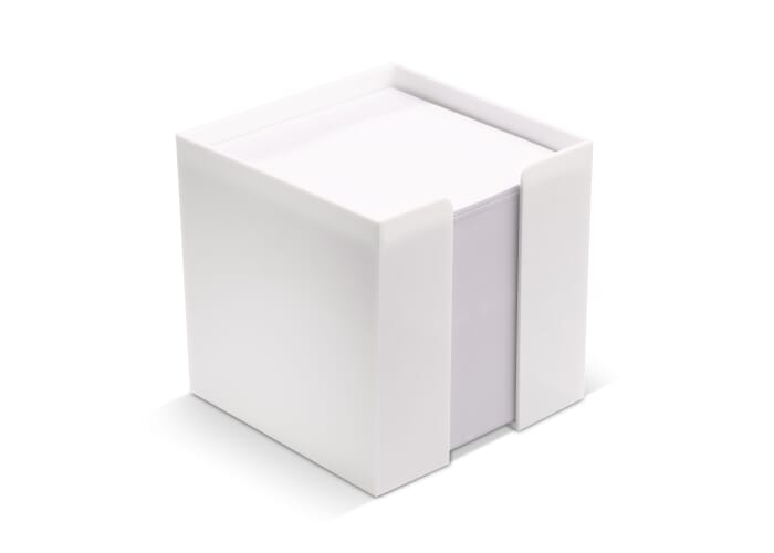 Kubushouder wit papier 10x10x10cm  Wit